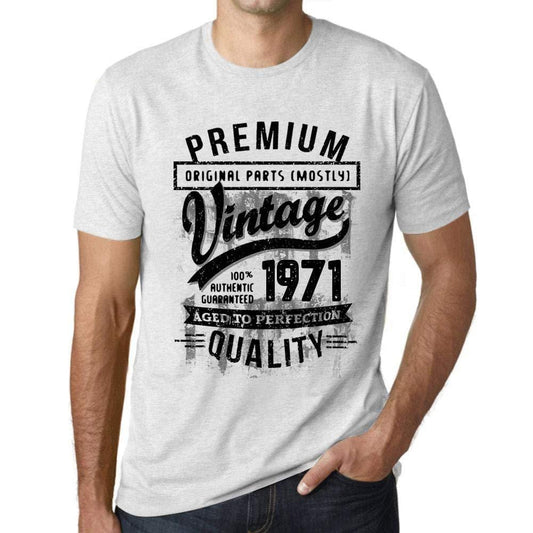 Ultrabasic - Homme T-Shirt Graphique 1971 Aged to Perfection Tee Shirt Cadeau d'anniversaire