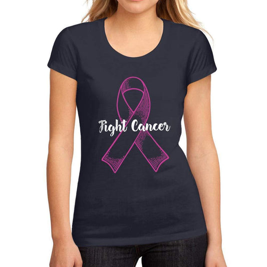 Femme Graphique Tee Shirt Lutte contre le Cancer French Marine