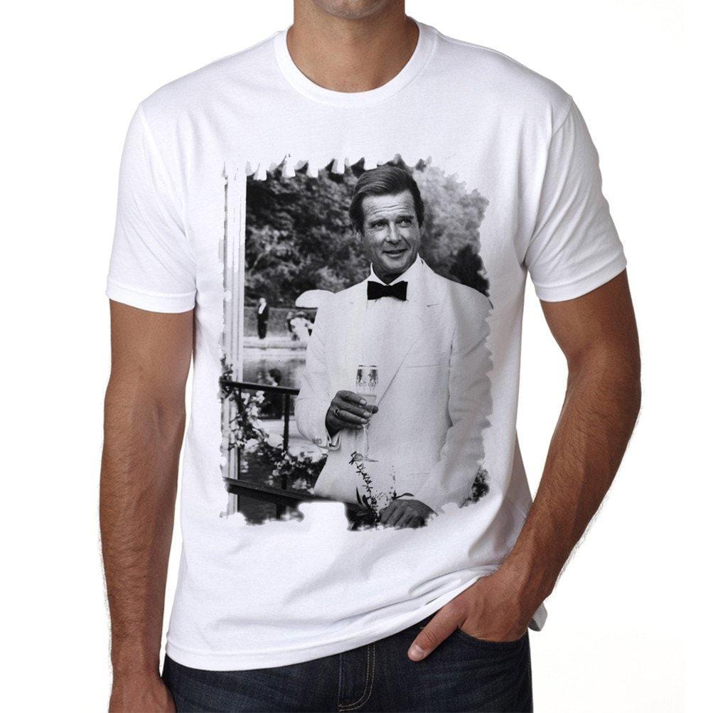 Roger Moore White Suit, t Shirt Homme, Roger Moore, Cadeau Homme