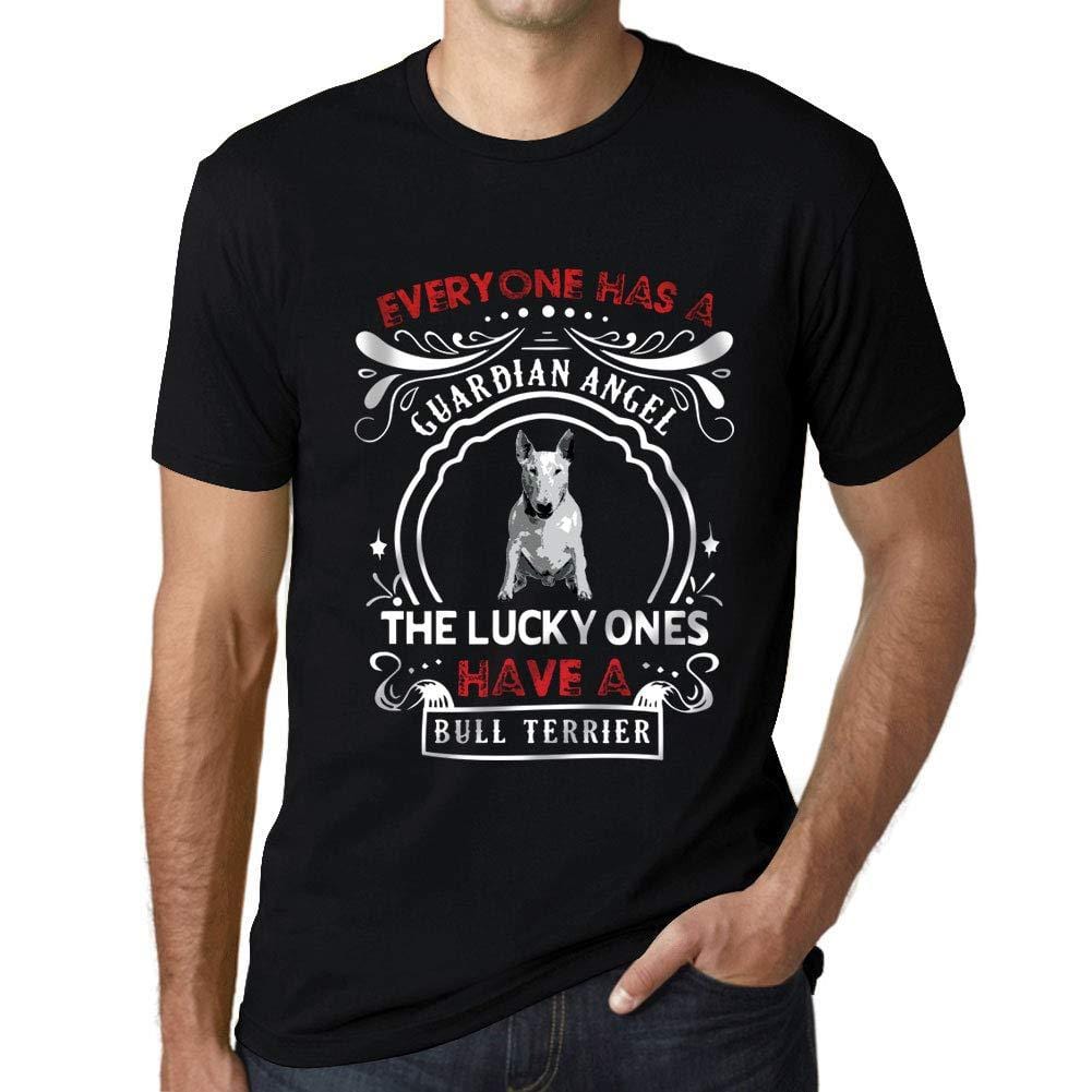 Homme T-Shirt Graphique Imprimé Vintage Tee Bull Terrier Dog Noir Profond