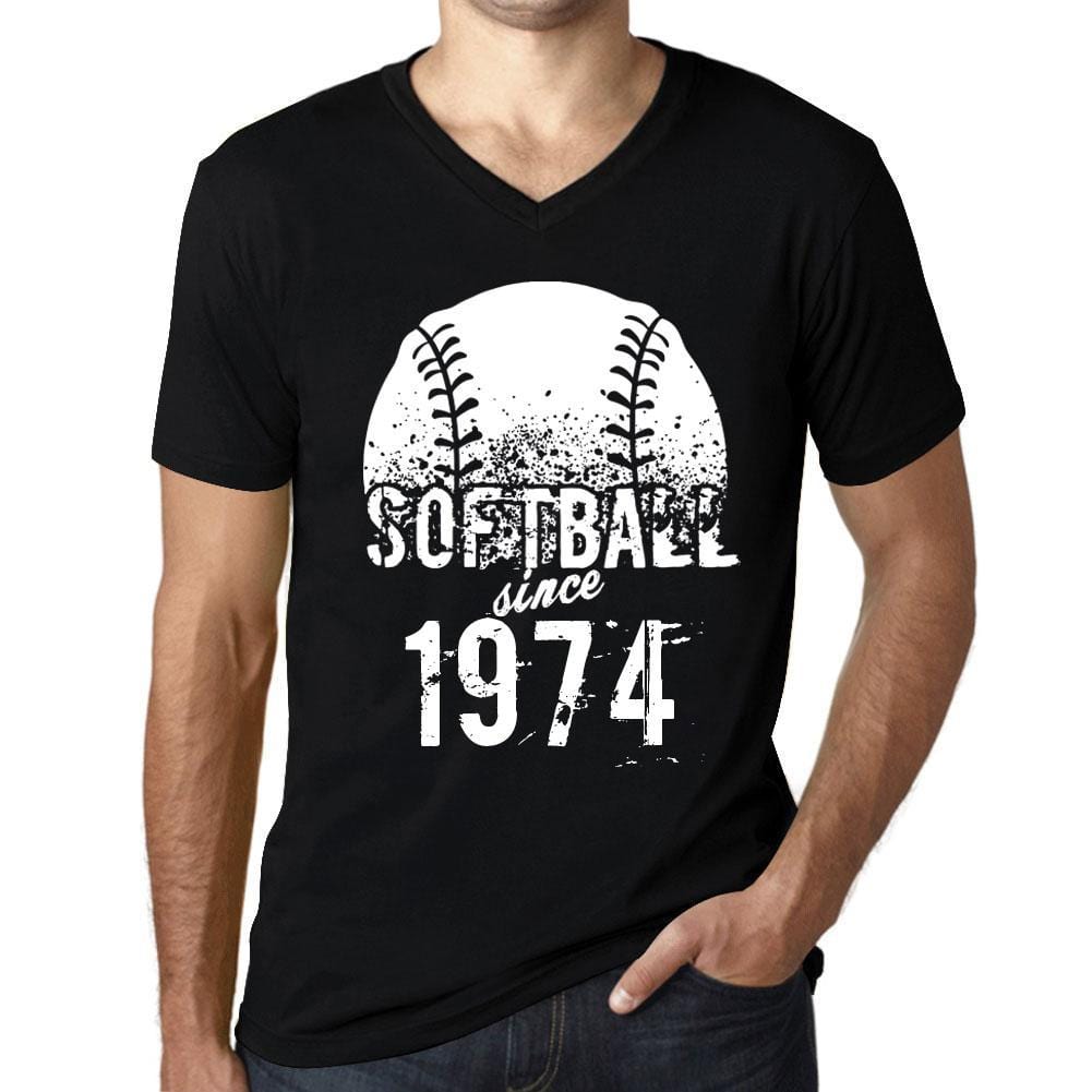 Softball Since Black Mens T Shirt