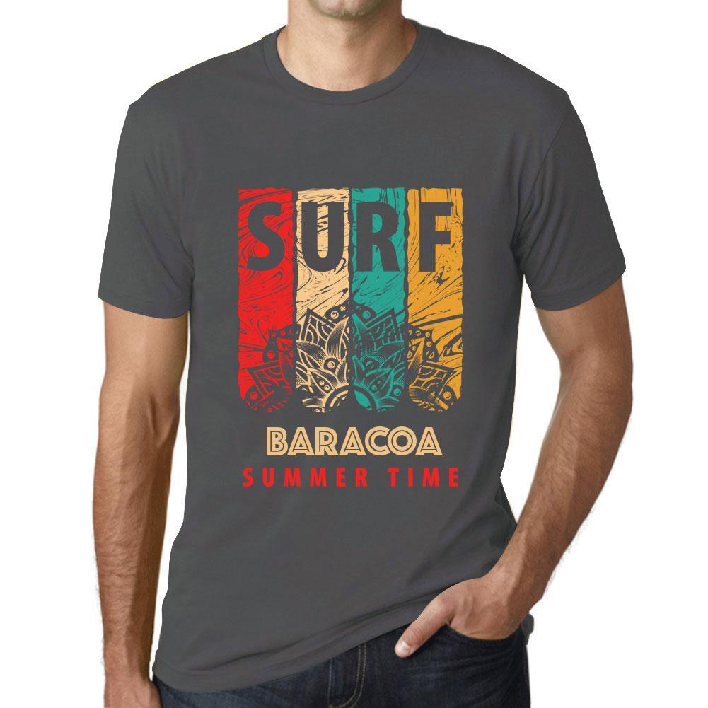 Men&rsquo;s Graphic T-Shirt Surf Summer Time BARACOA Mouse Grey - Ultrabasic