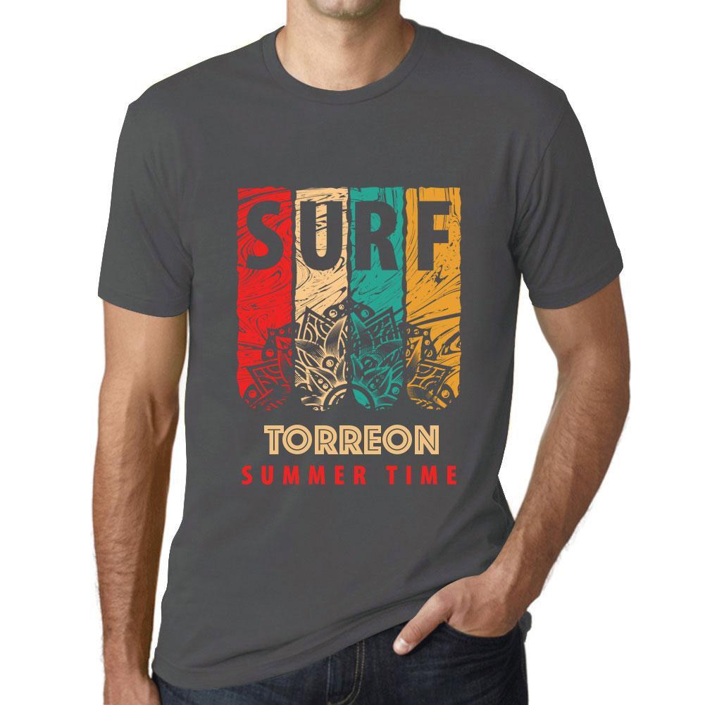 Men&rsquo;s Graphic T-Shirt Surf Summer Time TORREON Mouse Grey - Ultrabasic