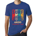 Men's Graphic T-Shirt Surf Summer Time ANZIO Royal Blue