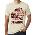 Men's Graphic T-Shirt Strong Wolf And STRANGE Natural