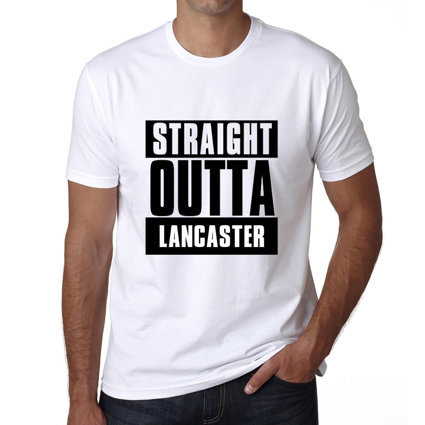 Straight Outta Lancaster, t Shirt Homme, t Shirt Straight Outta, Cadeau Homme