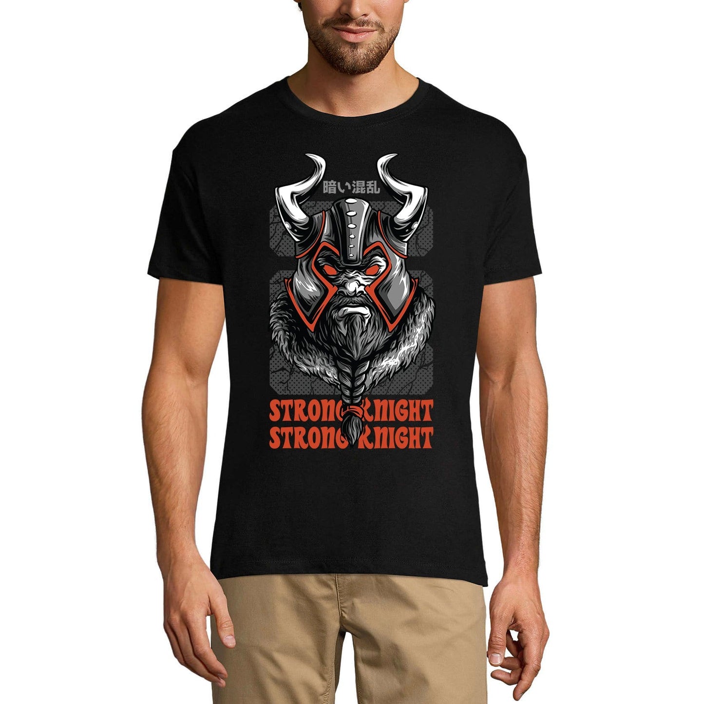 ULTRABASIC Men's Novelty T-Shirt Strong Knight - Scary Short Sleeve Tee Shirt