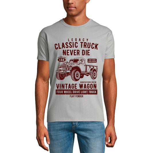 ULTRABASIC Herren T-Shirt Legacy Classic Truck Never Die – Vintage Wagon T-Shirt