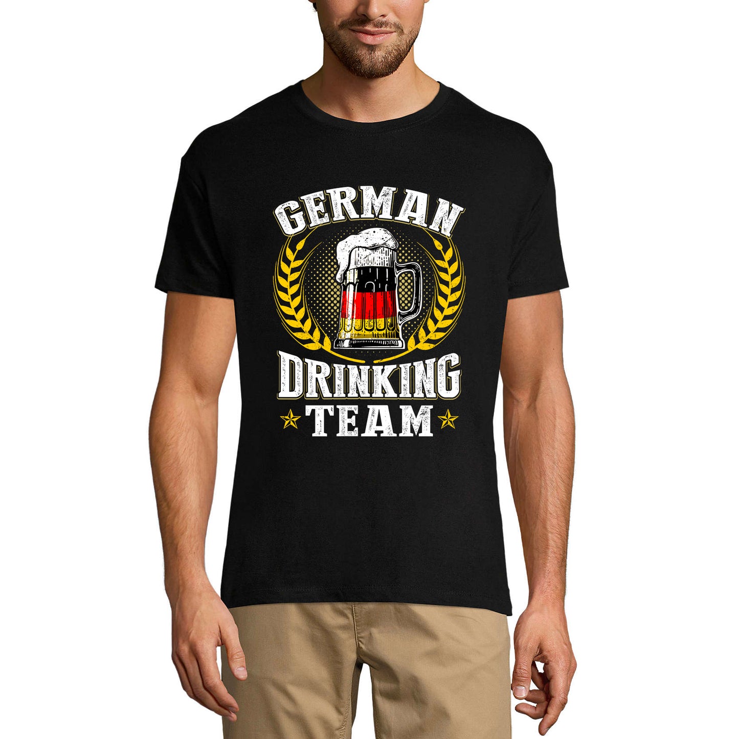 ULTRABASIC Men's T-Shirt German Drinking Team - Beer Lover Squad Tee Shirt