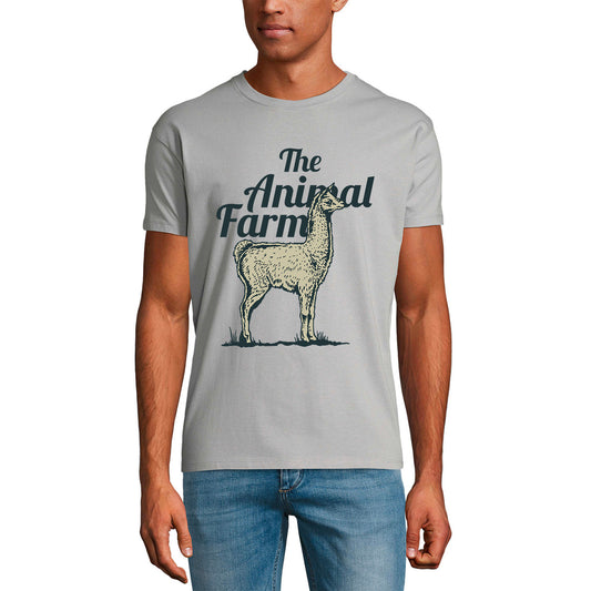 ULTRABASIC Herren Grafik-T-Shirt Animal Farm – Lama – Shirt für Tierliebhaber