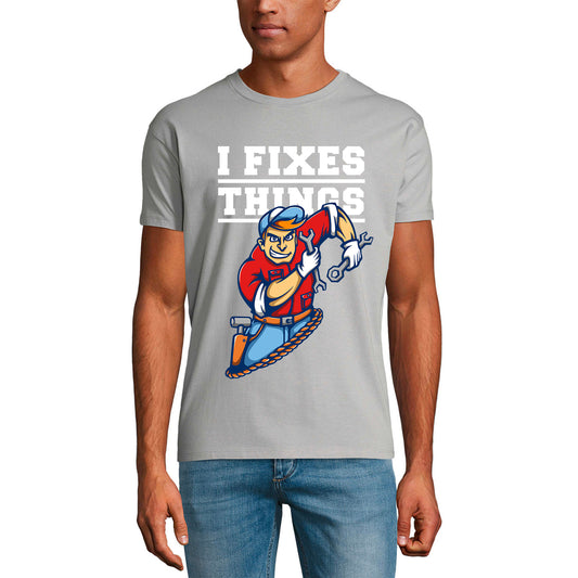 ULTRABASIC Herren-Grafik-T-Shirt „I Fixes Things – Lustiges Mechaniker-Shirt“.