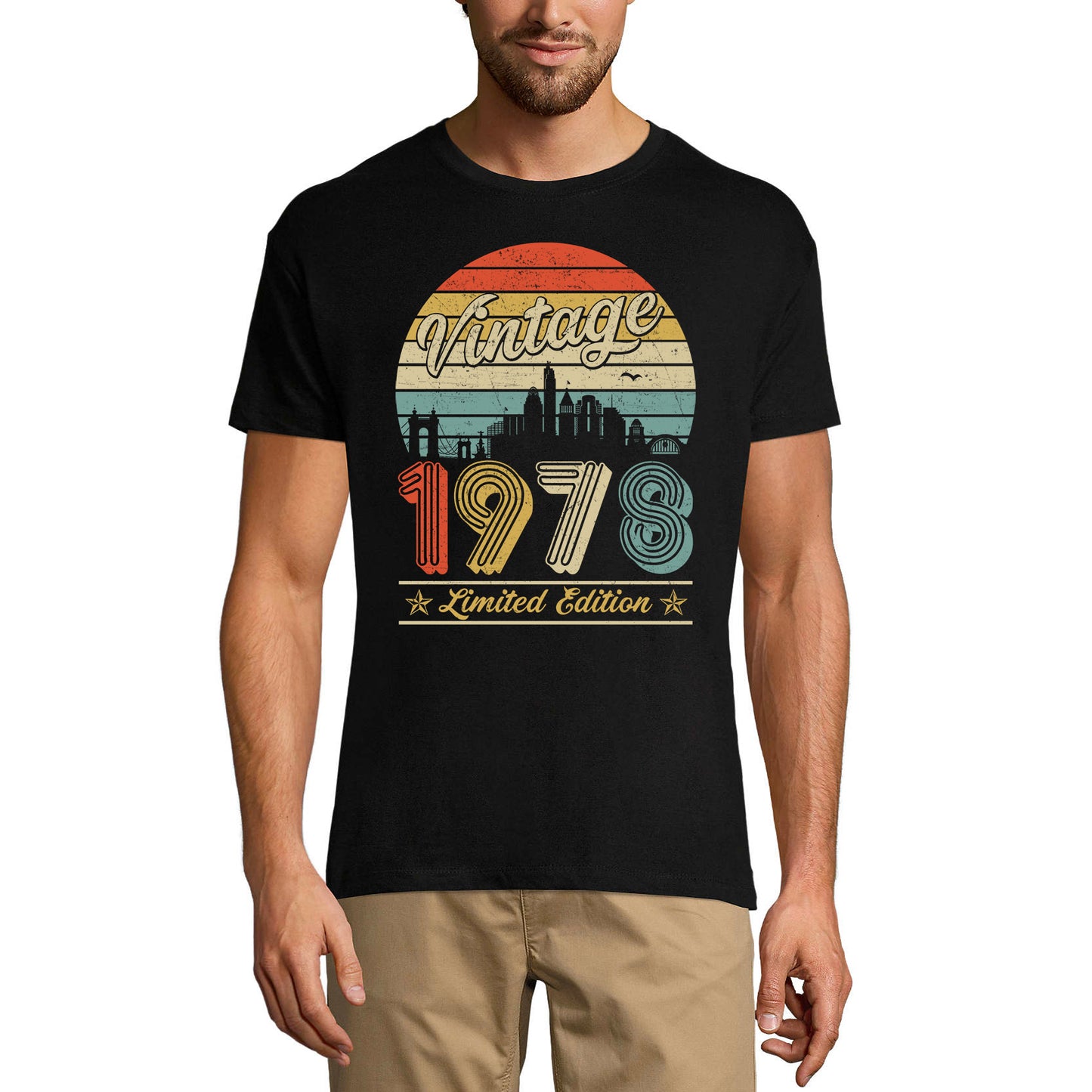 ULTRABASIC Men's T-Shirt Vintage 1978 - Retro 43rd Birthday Gift Tee Shirt