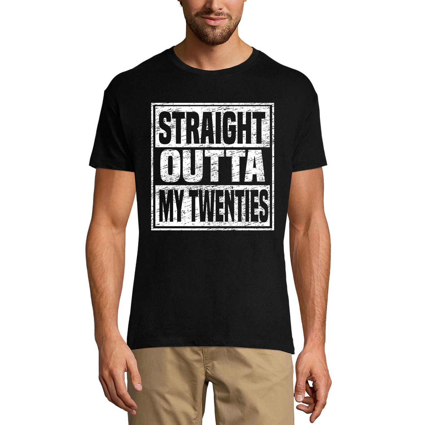 ULTRABASIC Men's Vintage T-Shirt Straight Outta My Twenties - Birthday Gift Tee Shirt