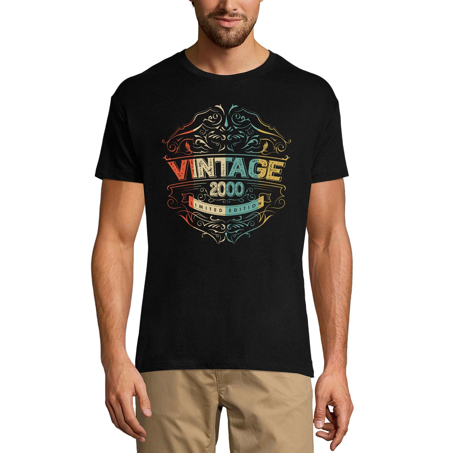 ULTRABASIC Men's T-Shirt Vintage 2000 Limited Edition - 20th Birthday Tee Shirt