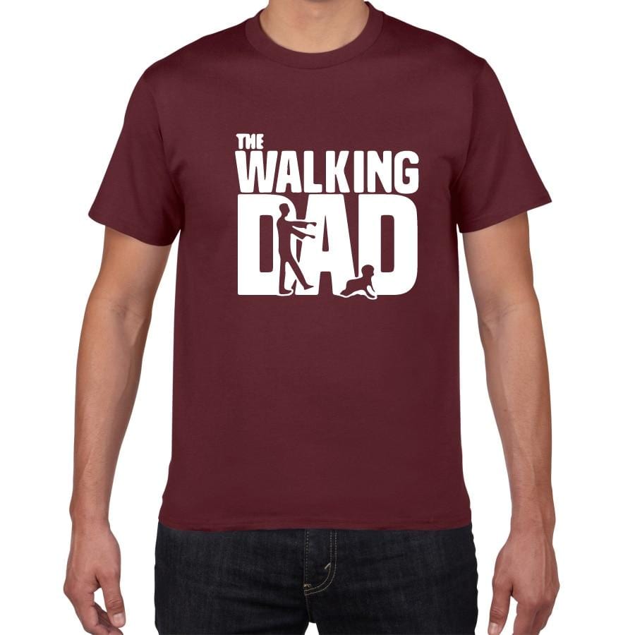 The walking dad Novelty Graphic tshirt men Breathable cotton Hipster t shirt men funny streetwear loose hip hop Tees shirt homme