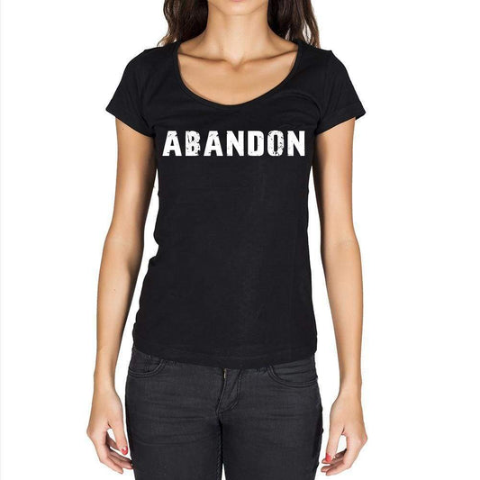 Abandon Womens Short Sleeve Round Neck T-Shirt - Casual