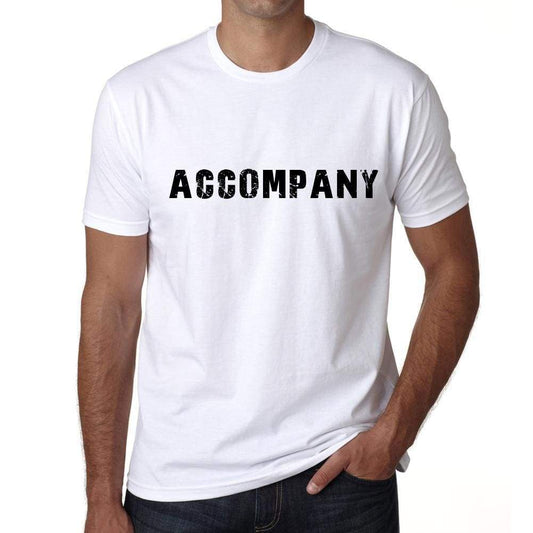 Accompany Mens T Shirt White Birthday Gift 00552 - White / Xs - Casual