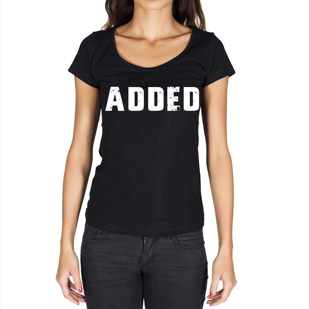 Added Womens Short Sleeve Round Neck T-Shirt - Casual