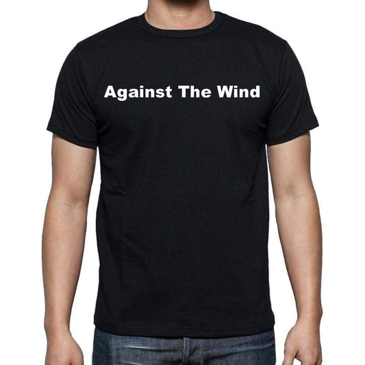 Against The Wind Mens Short Sleeve Round Neck T-Shirt - Casual