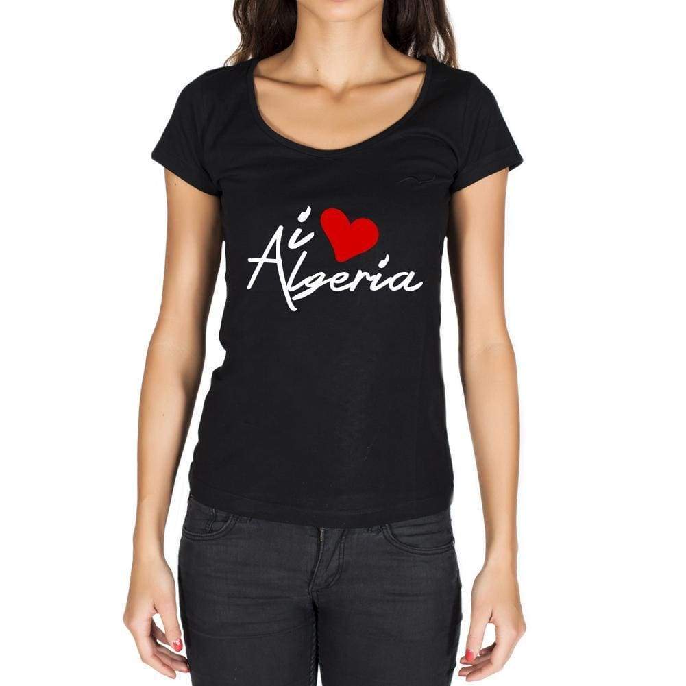 Algeria Womens Short Sleeve Round Neck T-Shirt - Casual