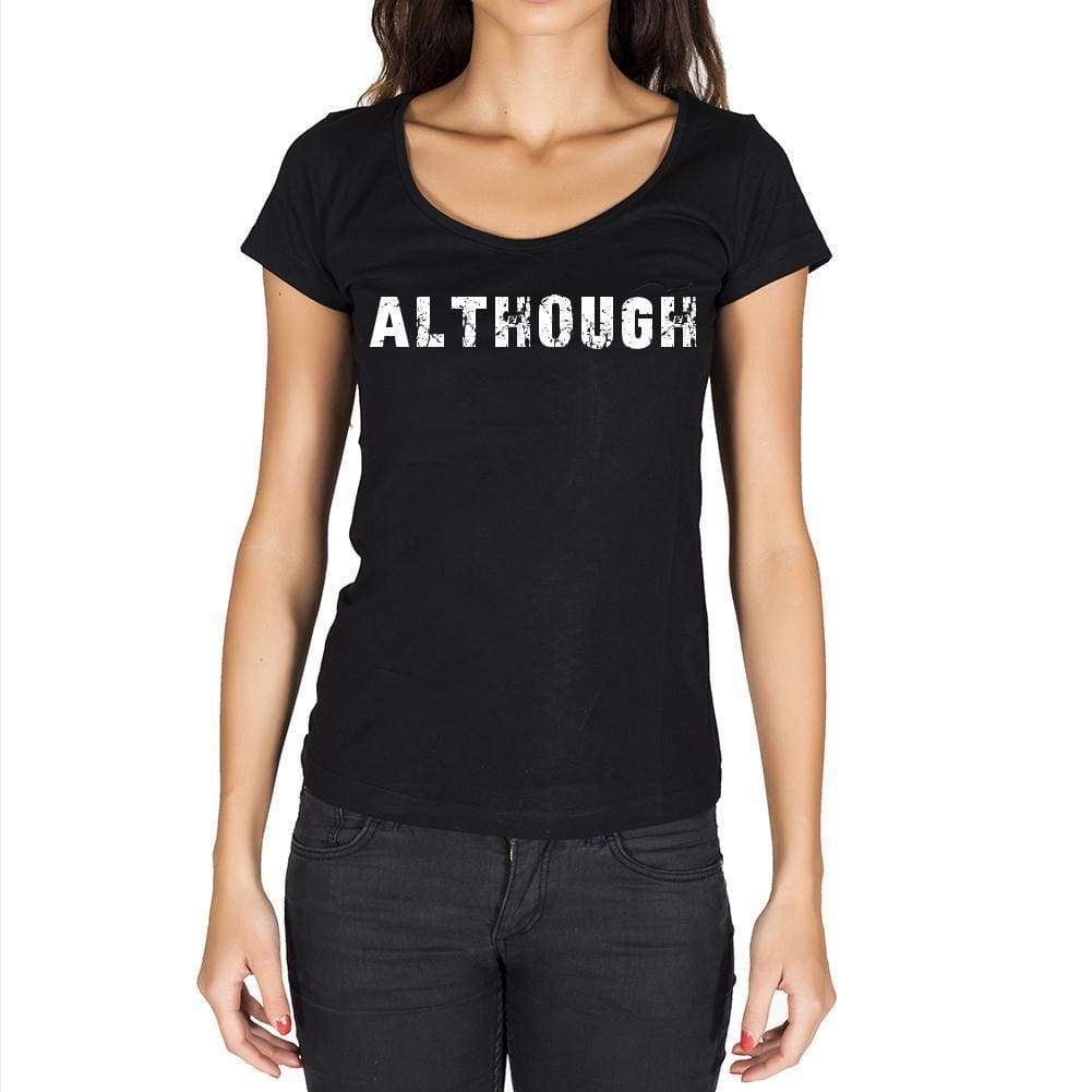 Although Womens Short Sleeve Round Neck T-Shirt - Casual