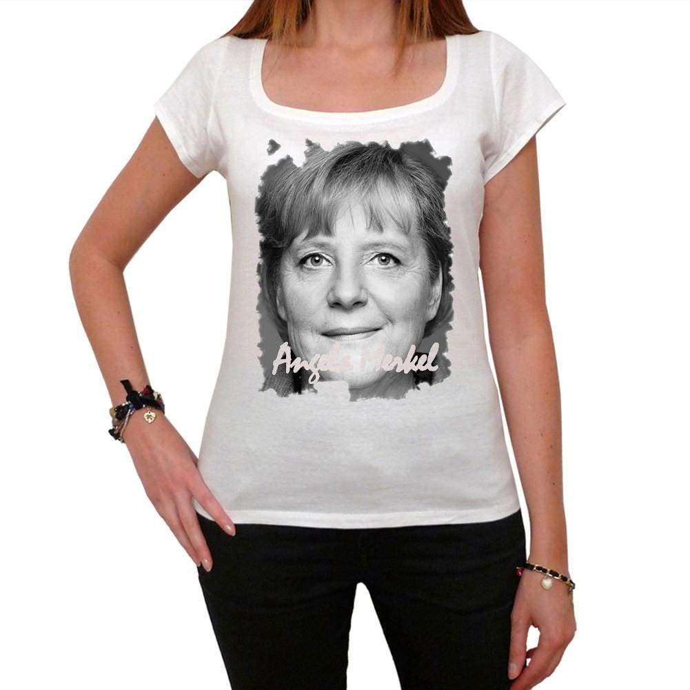 Angela Merkel Womens Short Sleeve Scoop Neck Tee 00139