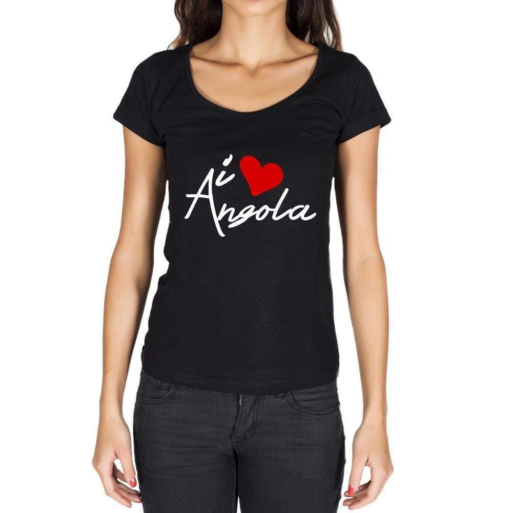 Angola Womens Short Sleeve Round Neck T-Shirt - Casual