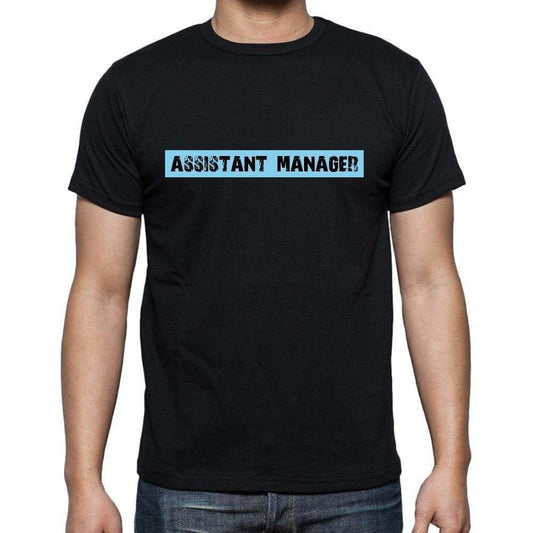 Assistant Manager T Shirt Mens T-Shirt Occupation S Size Black Cotton - T-Shirt