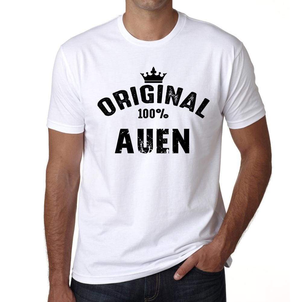 Auen Mens Short Sleeve Round Neck T-Shirt - Casual