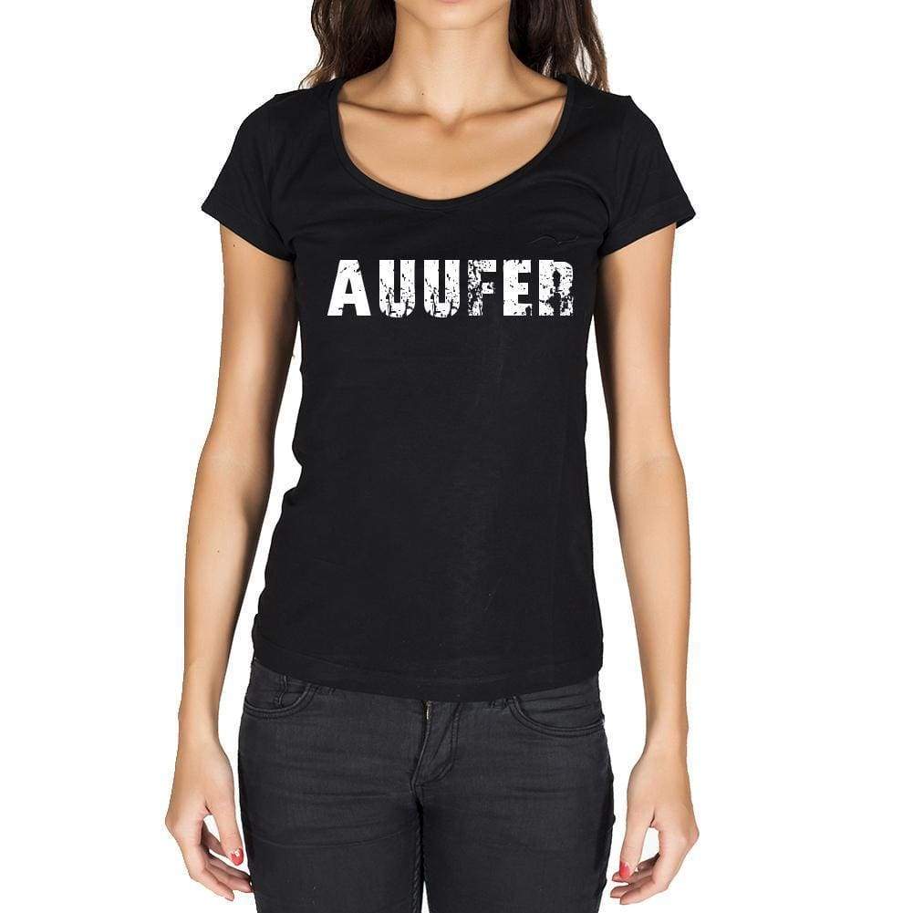 Auufer German Cities Black Womens Short Sleeve Round Neck T-Shirt 00002 - Casual