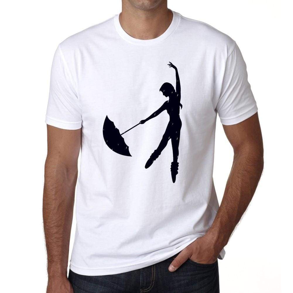 Ballerina 2 Mens Tee White 100% Cotton 00164