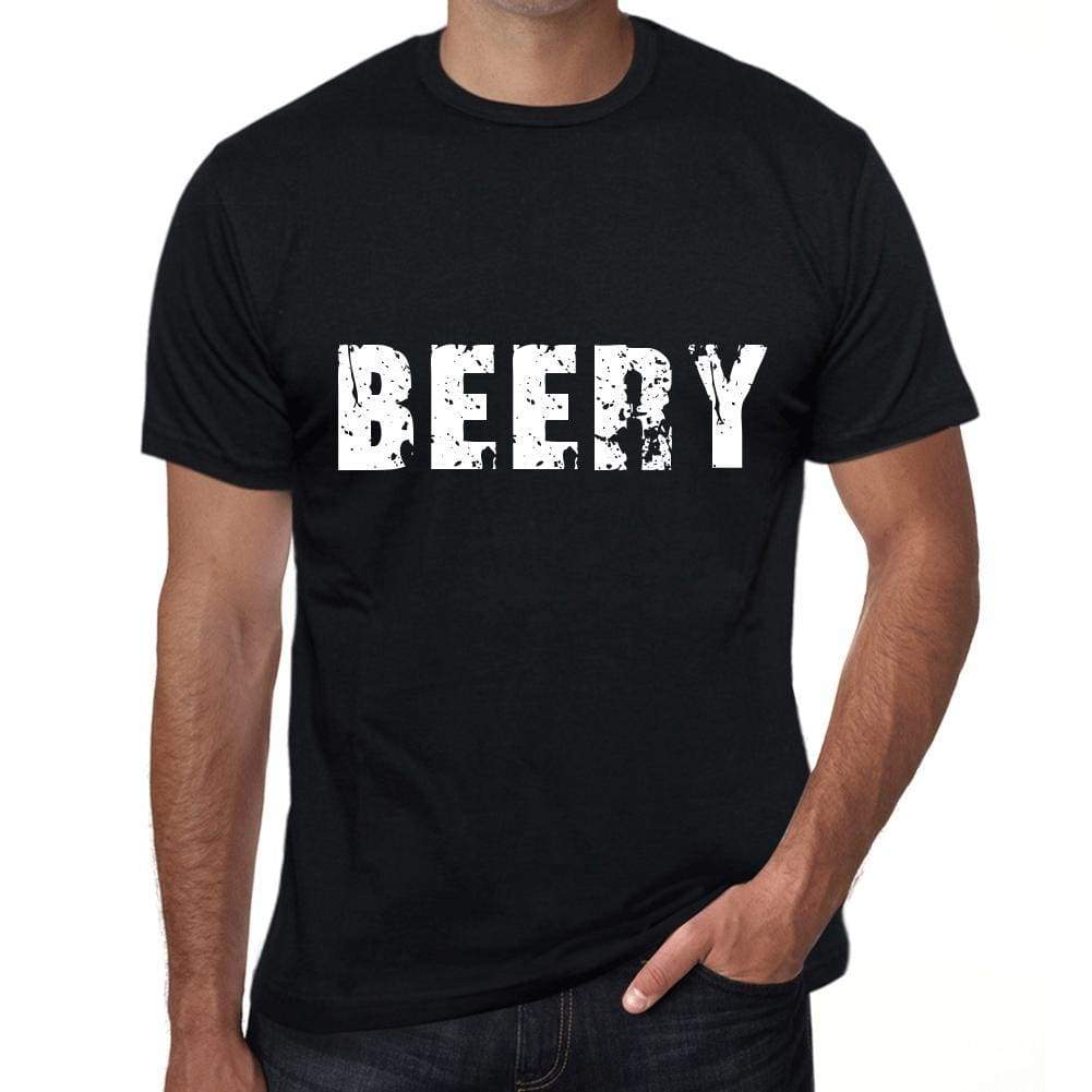 Beery Mens Retro T Shirt Black Birthday Gift 00553 - Black / Xs - Casual