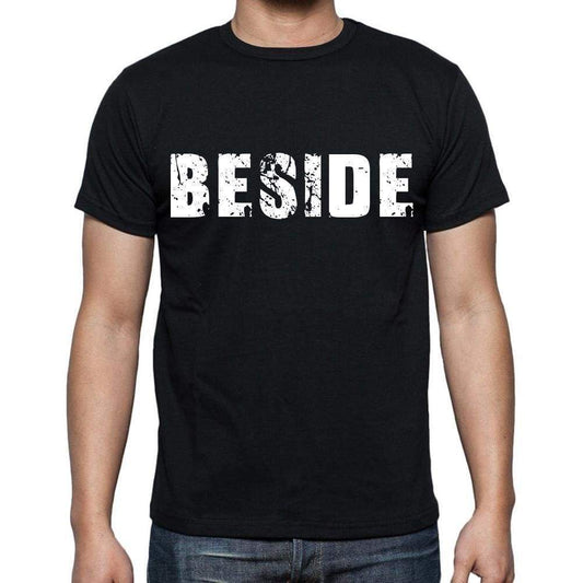 Beside Mens Short Sleeve Round Neck T-Shirt Black T-Shirt En