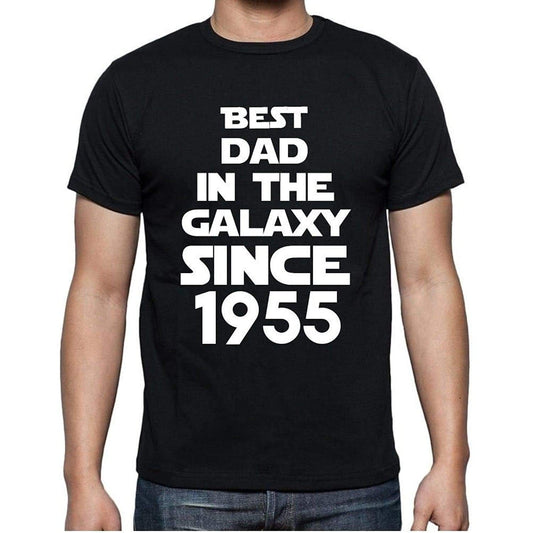 Best Dad 1955 Best Dad Mens T Shirt Black Birthday Gift 00112 - Black / Xs - Casual