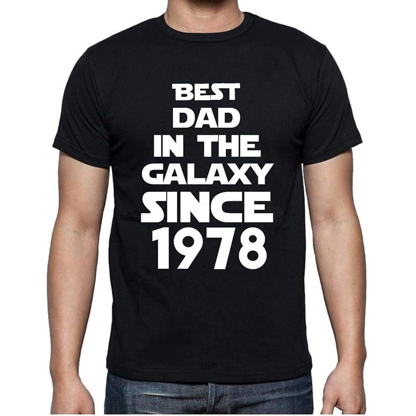 Best Dad 1978 Best Dad Mens T Shirt Black Birthday Gift 00112 - Black / Xs - Casual