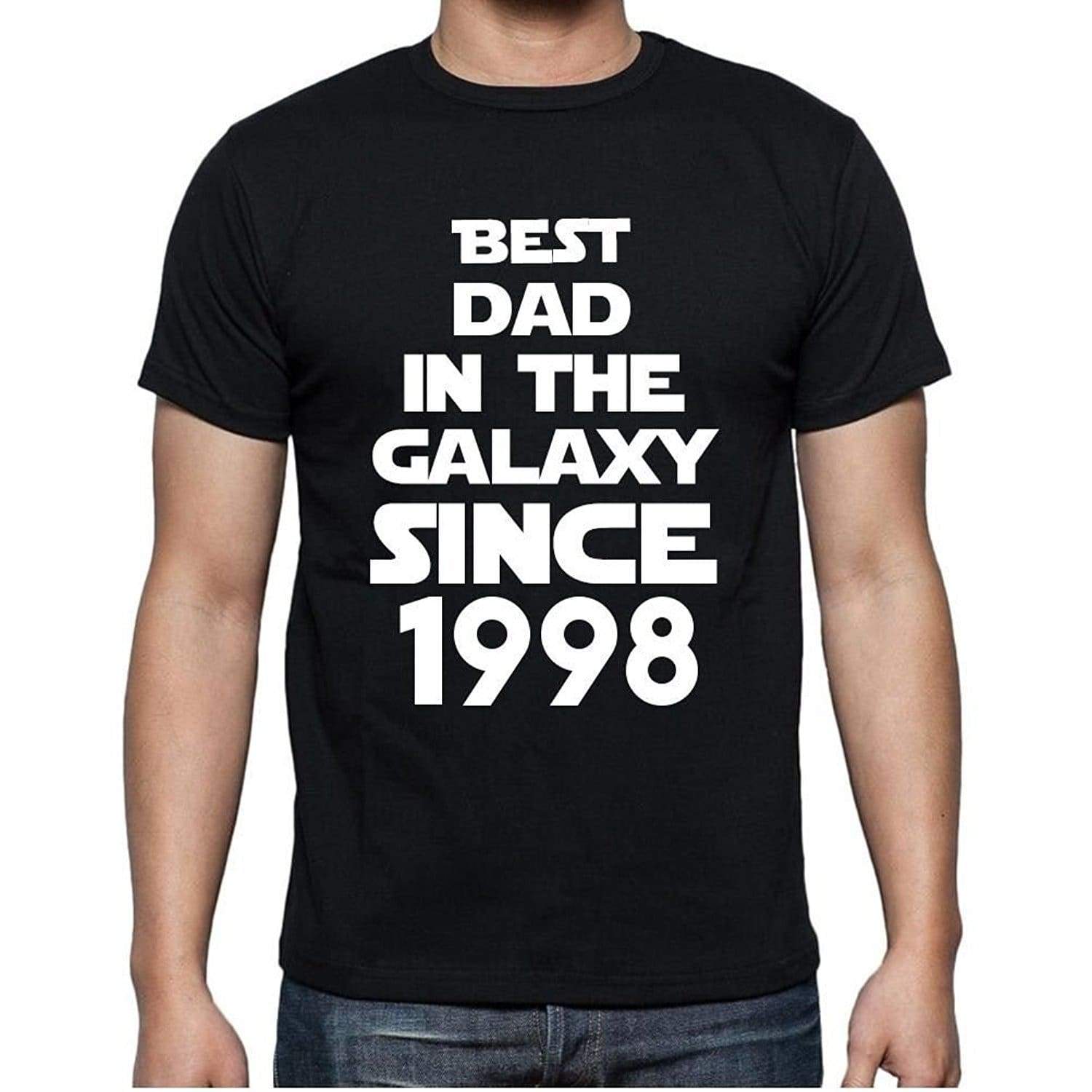 Best Dad 1998 Best Dad Mens T Shirt Black Birthday Gift 00112 - Black / Xs - Casual