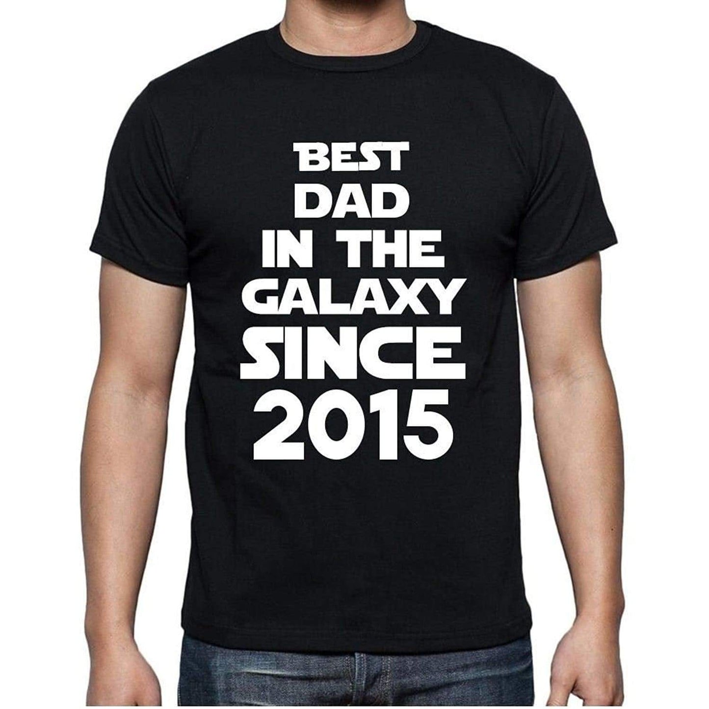 Best Dad 2015 Best Dad Mens T Shirt Black Birthday Gift 00112 - Black / Xs - Casual