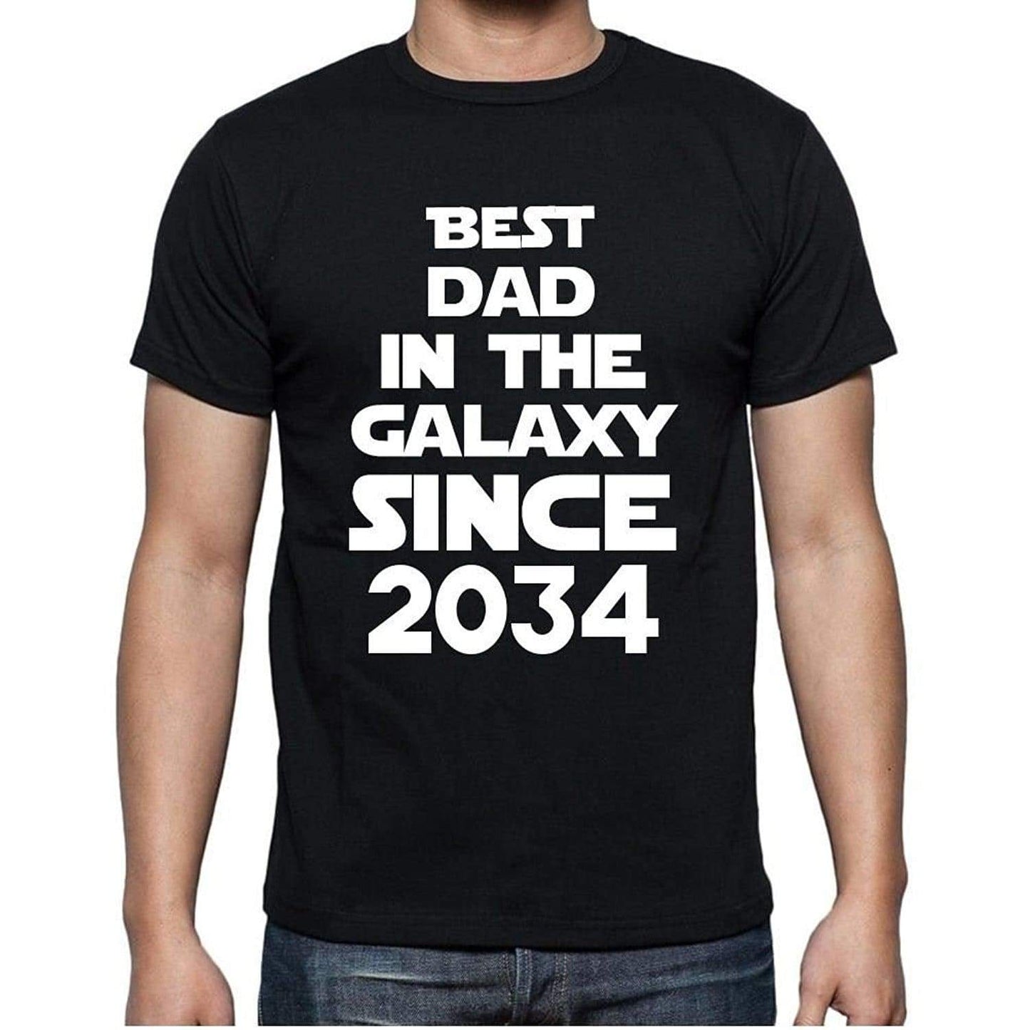 Best Dad 2034 Best Dad Mens T Shirt Black Birthday Gift 00112 - Black / Xs - Casual