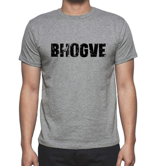 Bhogve Grey Mens Short Sleeve Round Neck T-Shirt 00018 - Grey / S - Casual