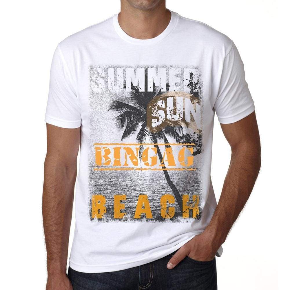 Bingag Mens Short Sleeve Round Neck T-Shirt - Casual