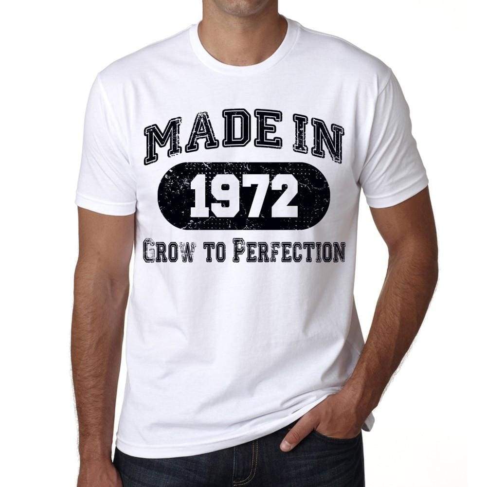 Birthday Gift Made 1972 T-Shirt Gift T Shirt Mens Tee - S / White - T-Shirt