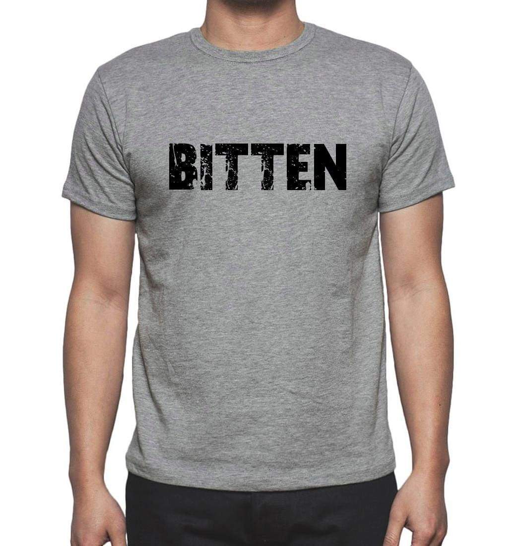 Bitten Grey Mens Short Sleeve Round Neck T-Shirt 00018 - Grey / S - Casual