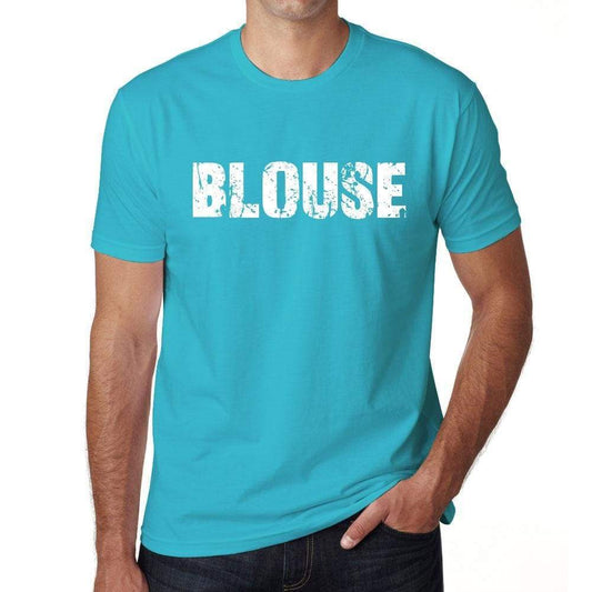 Blouse Mens Short Sleeve Round Neck T-Shirt - Blue / S - Casual