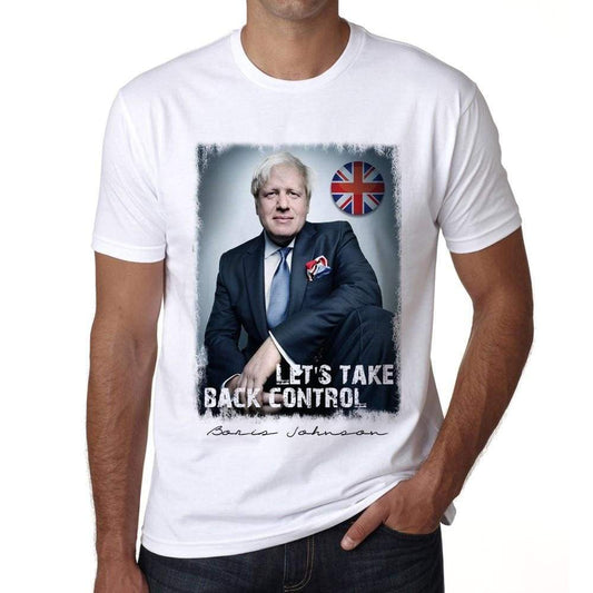 Boris Johnson Brexit T-Shirt Mens White Tee 100% Cotton 00230