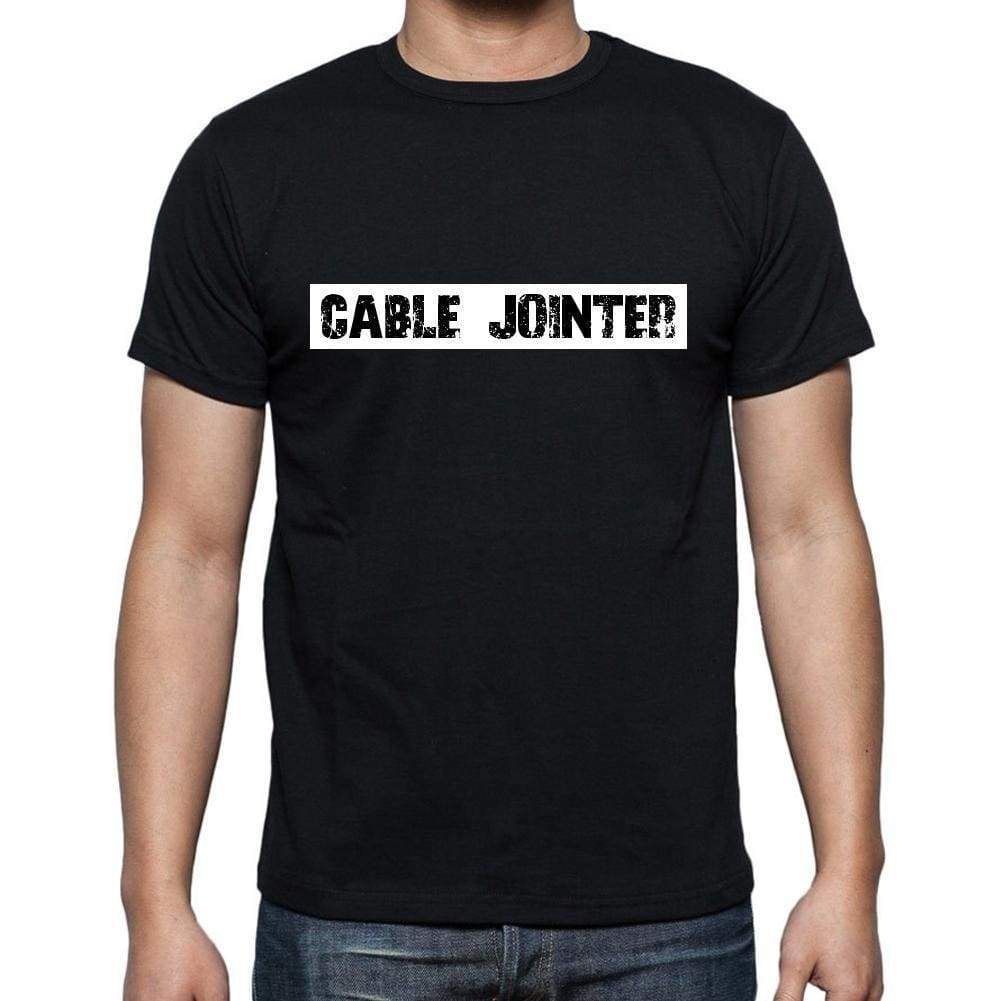 Cable Jointer T Shirt Mens T-Shirt Occupation S Size Black Cotton - T-Shirt