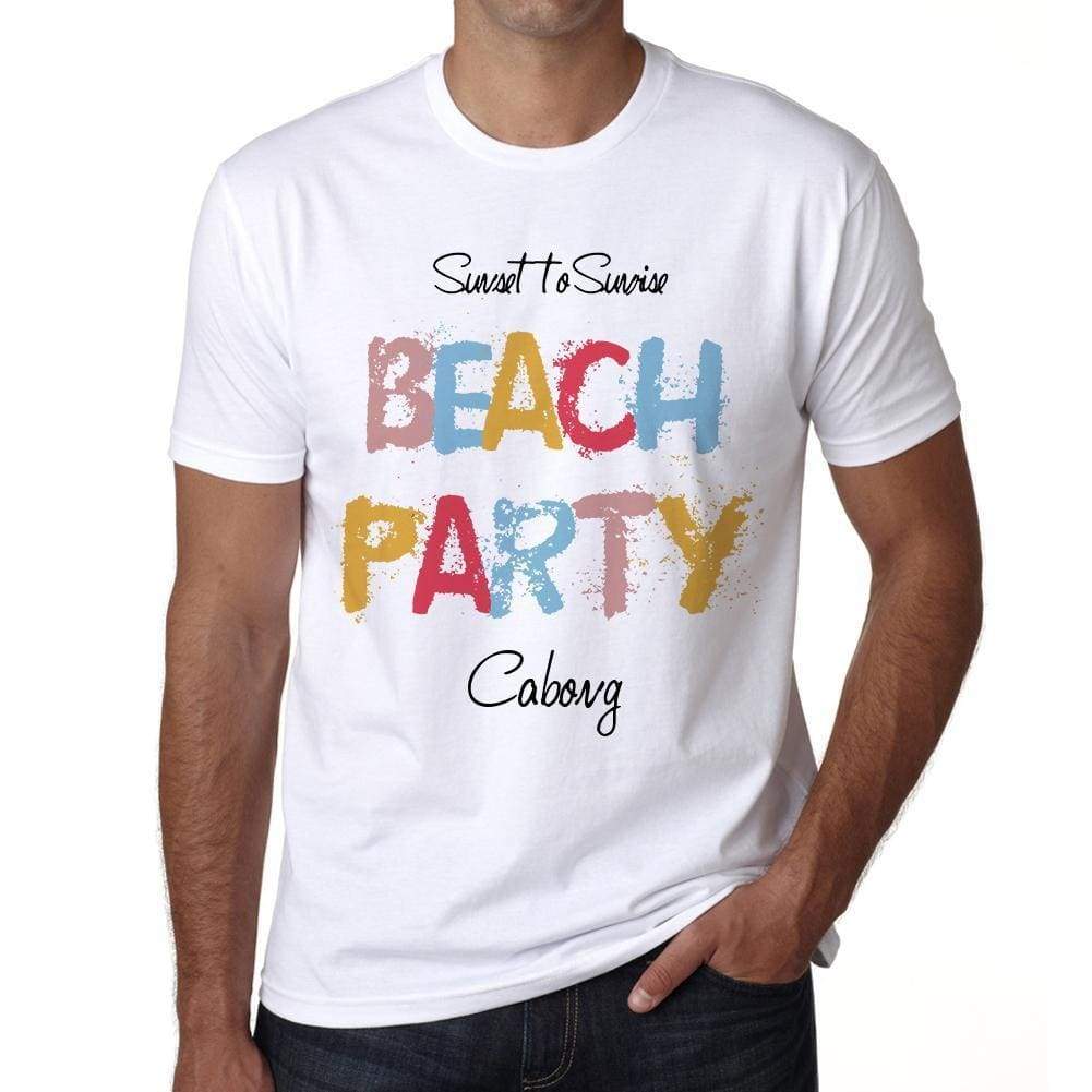 Cabong Beach Party White Mens Short Sleeve Round Neck T-Shirt 00279 - White / S - Casual