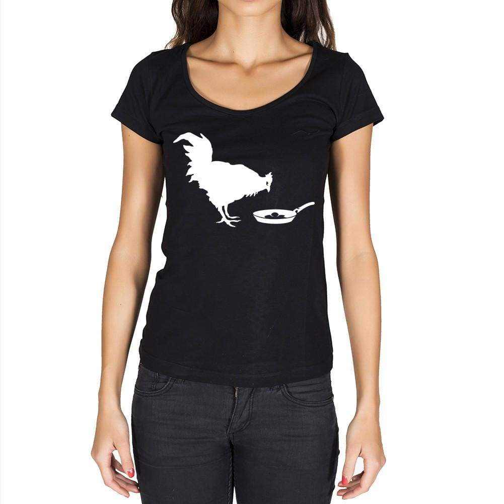 Chicken And The Egg Black Gift Tshirt Black Womens T-Shirt 00190