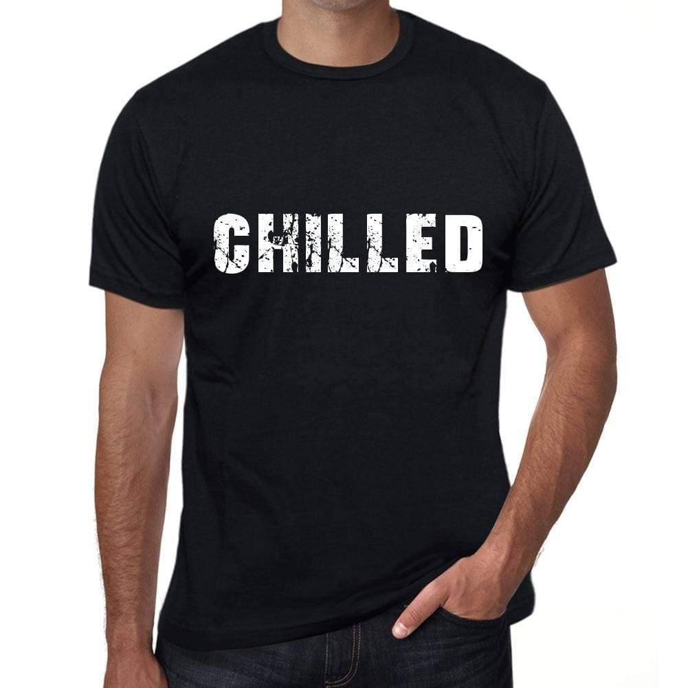 Chilled Mens Vintage T Shirt Black Birthday Gift 00555 - Black / Xs - Casual