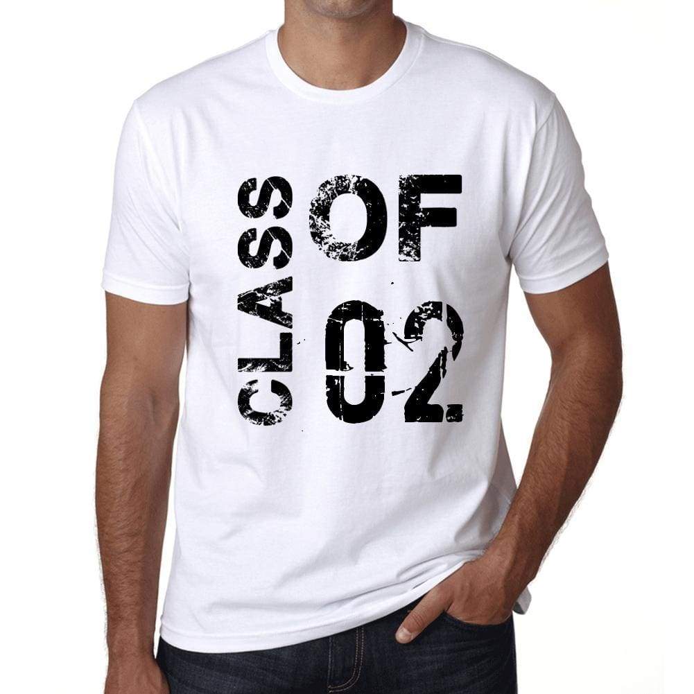 Class Of 02 Mens T-Shirt White Birthday Gift 00437 - White / Xs - Casual