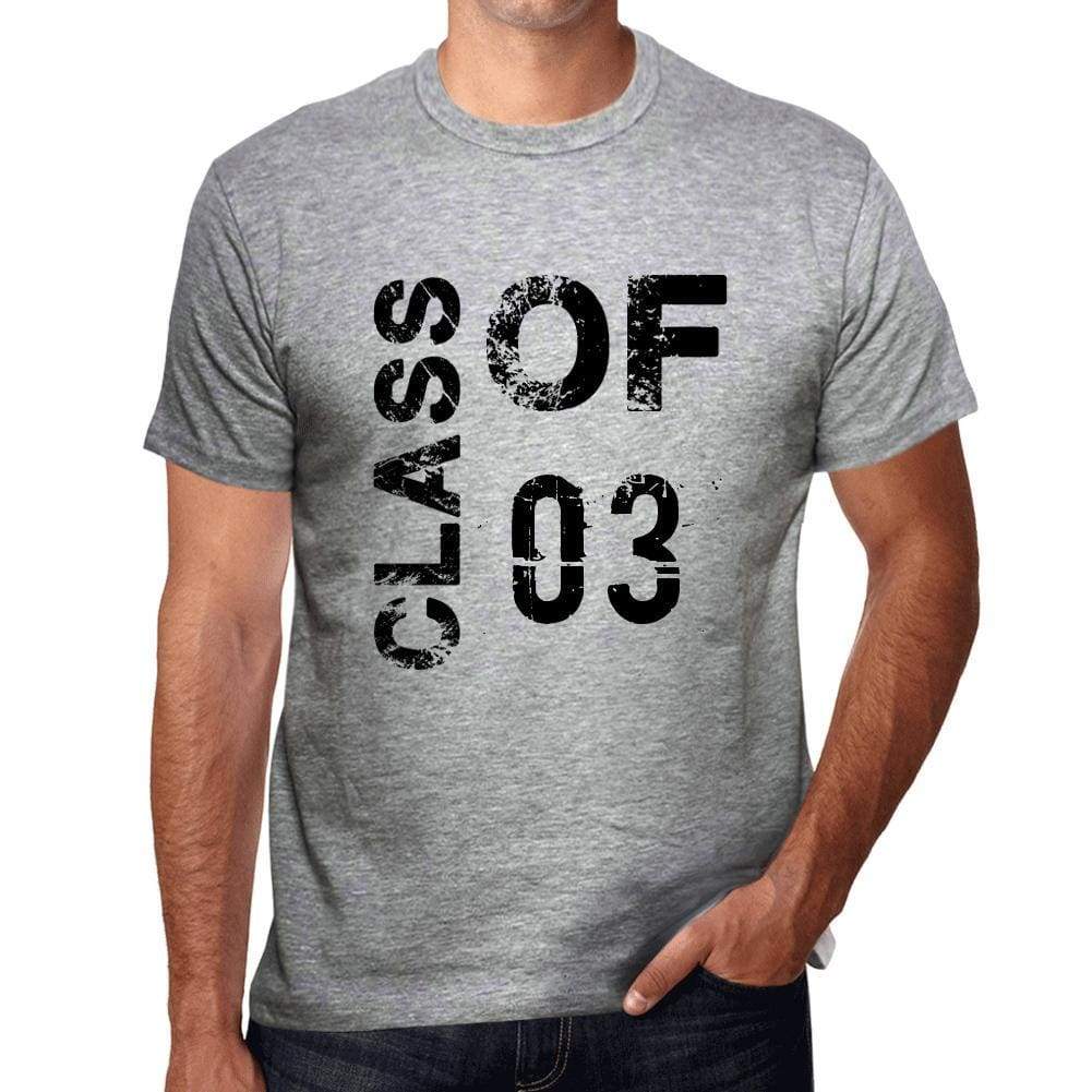 Class Of 03 Grunge Mens T-Shirt Grey Birthday Gift 00482 - Grey / S - Casual